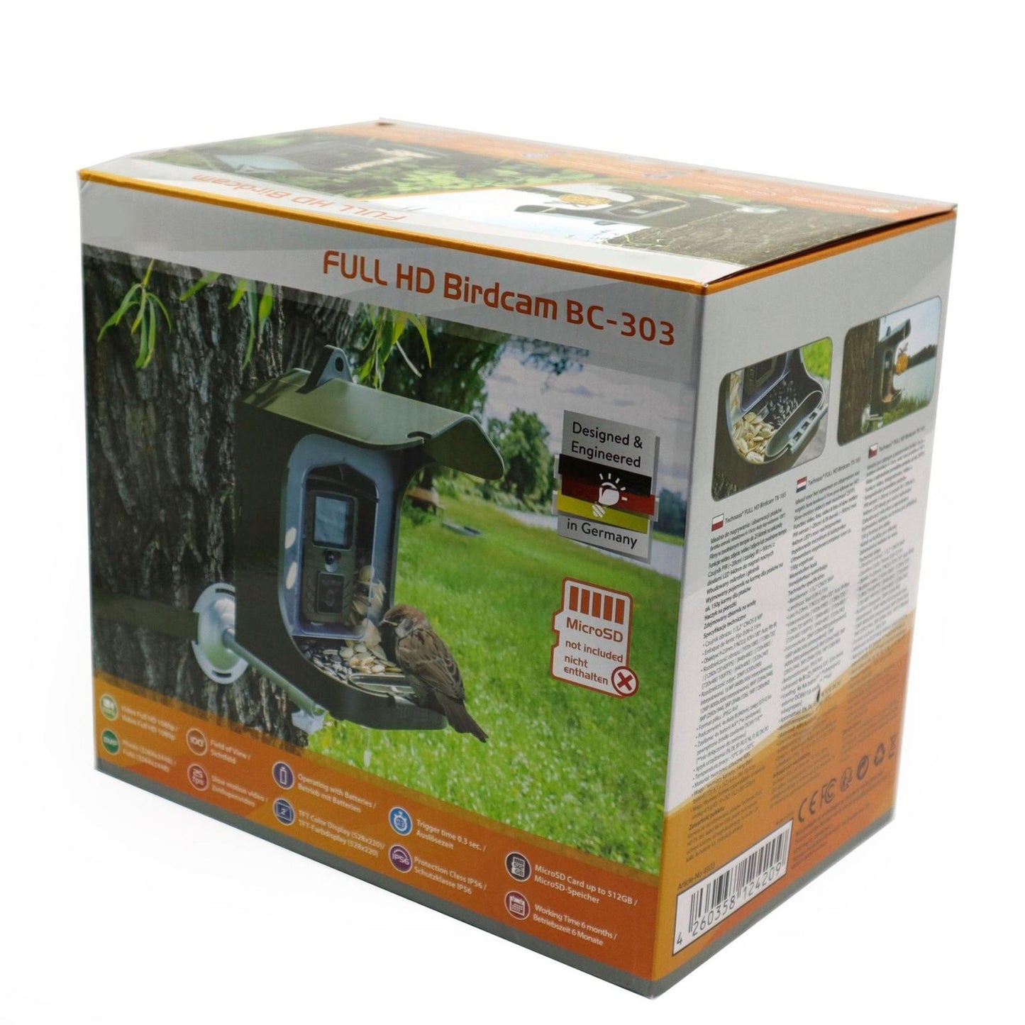 Outdoor Bird Watching Camera With Motion Sensor - Army Green Feeder-1922443390469935111