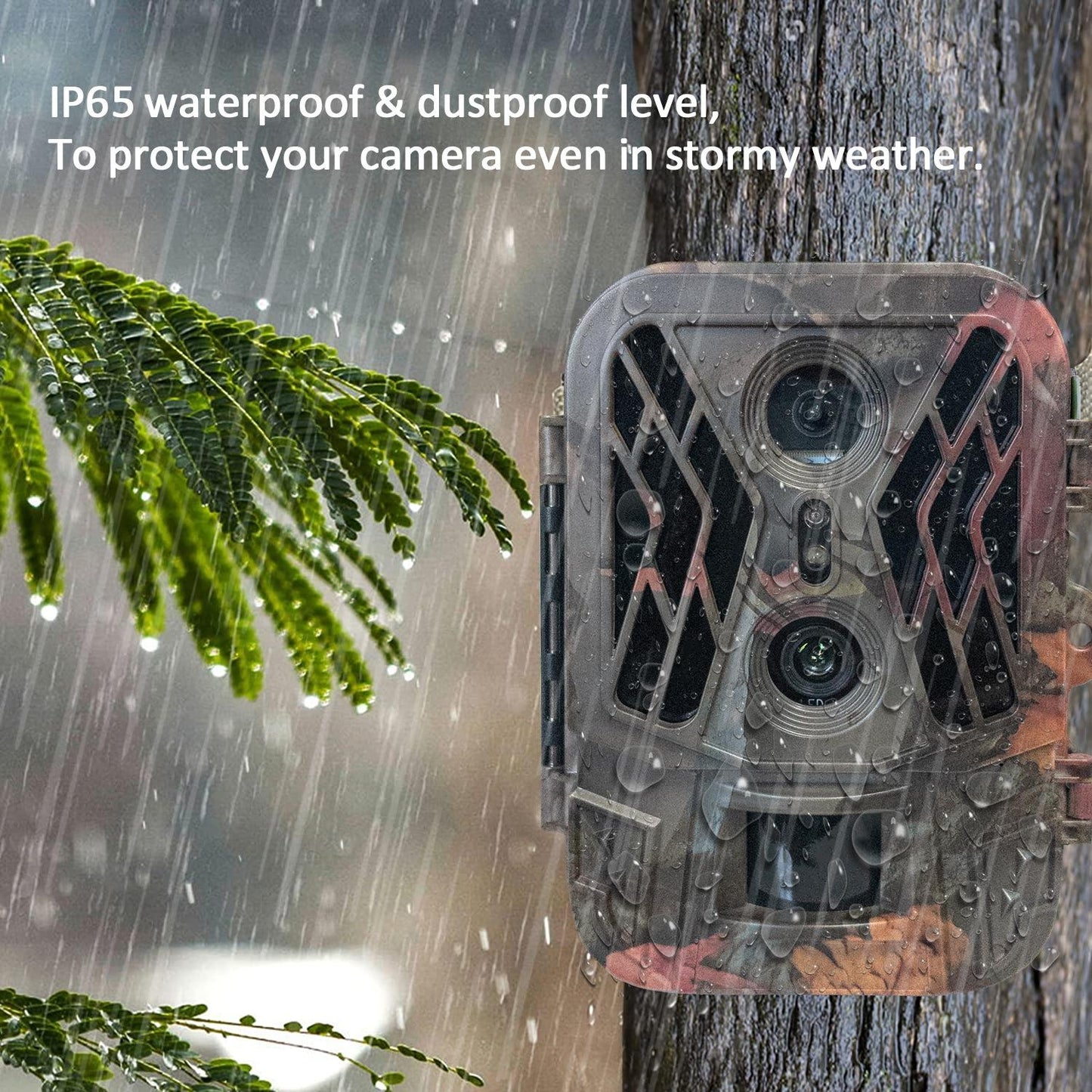 50Mp 4K Dual Lens Infrared Hunting Camera For Outdoor Rainfall And Fog-1915198263036874758