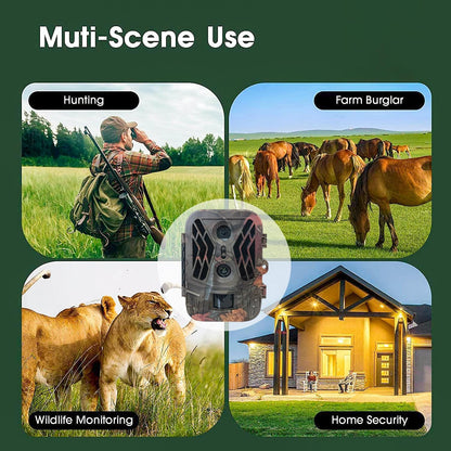 50Mp 4K Dual Lens Infrared Hunting Camera For Outdoor Rainfall And Fog-1915198263036874759