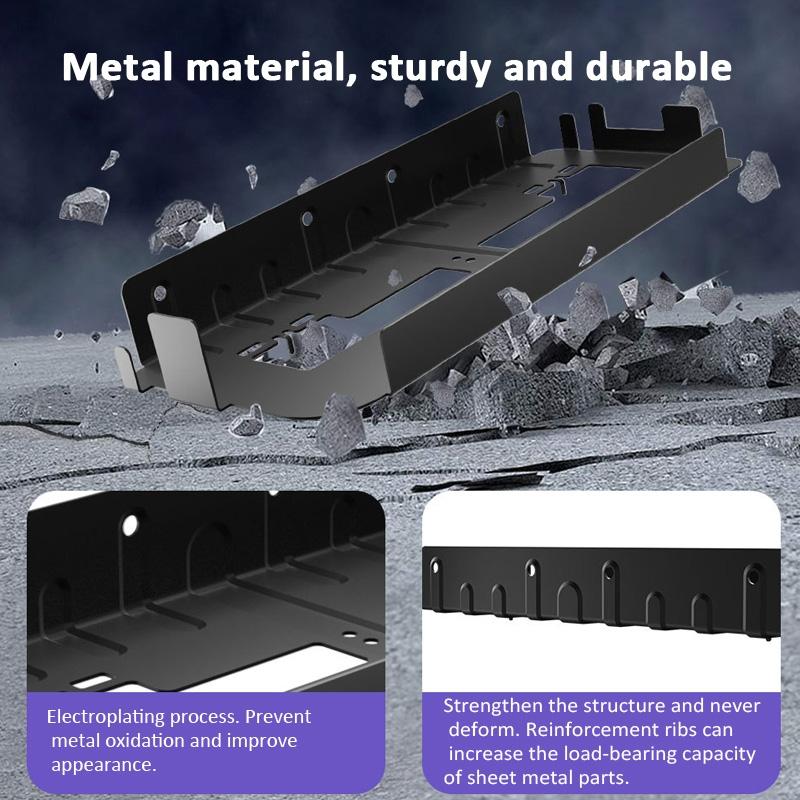 Wall-Mounted Bracket For Ps5 Console With Controller Vr Glasses And Headphone Storage - Black-1915196836906405893