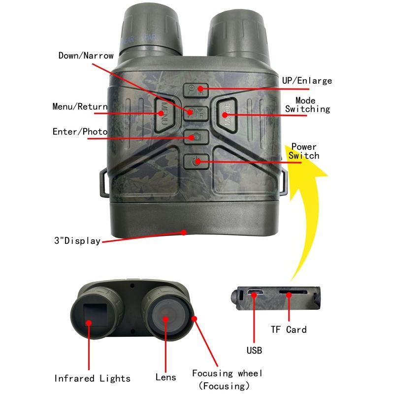 4K Infrared Dual Tube Night Vision Telescope-1915198305726500868