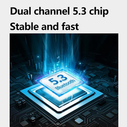 Waterproof Wireless Bluetooth Earphones With Led Display - Black-1915196893315600388