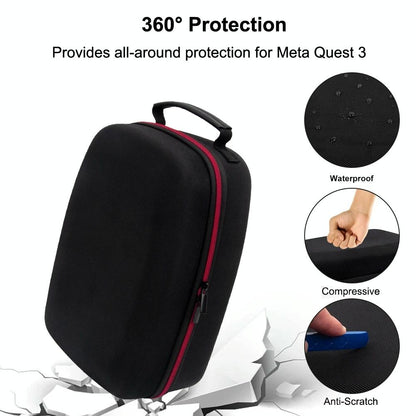 Meta Quest 3 Vr Storage Bag - Portable Anti-Fall Dust-Proof-1964932181260374020