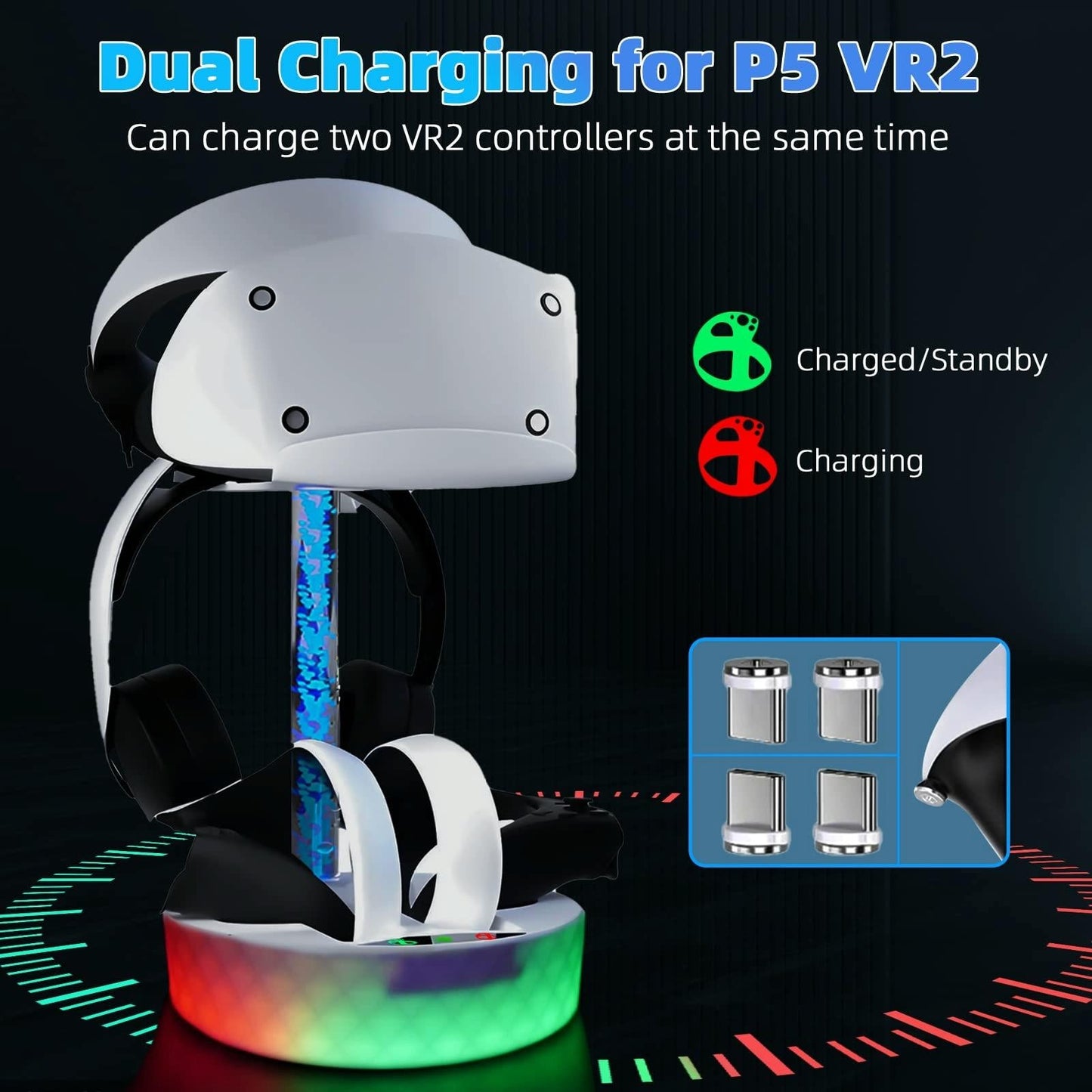 Stylish Magnetic Charging Rack For Iplay Vr2-1915198354116186115