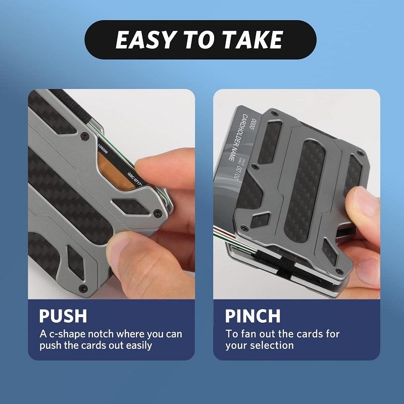 Rfid-Blocking Carbon Fiber Card Holder - Sleek & Secure-1915196884339789827