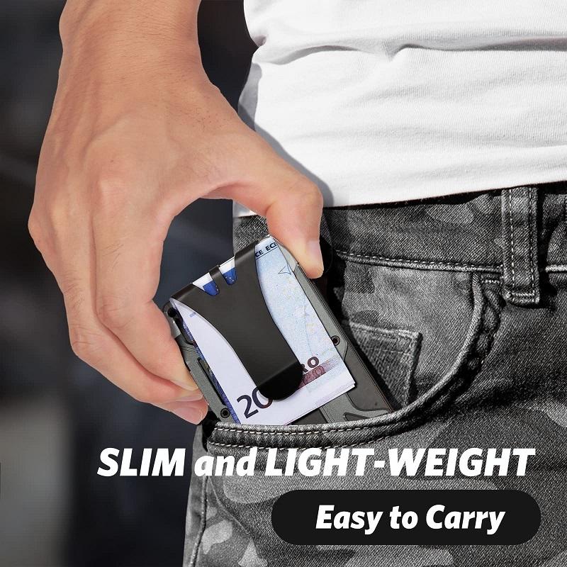 Rfid-Blocking Carbon Fiber Card Holder - Sleek & Secure-1915196884339789828