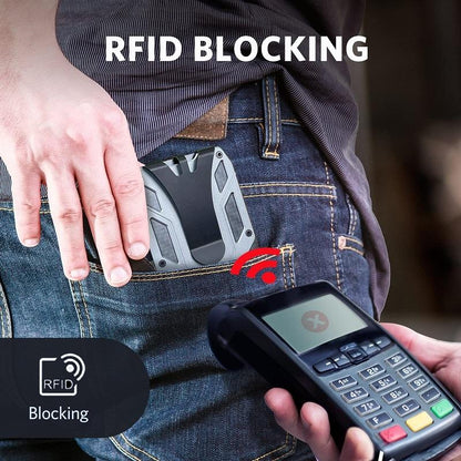 Rfid-Blocking Carbon Fiber Card Holder - Sleek & Secure-1915196884339789829