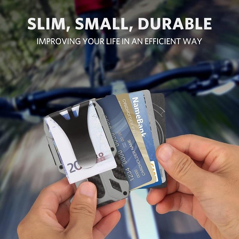 Rfid-Blocking Carbon Fiber Card Holder - Sleek & Secure-1915196884339789830