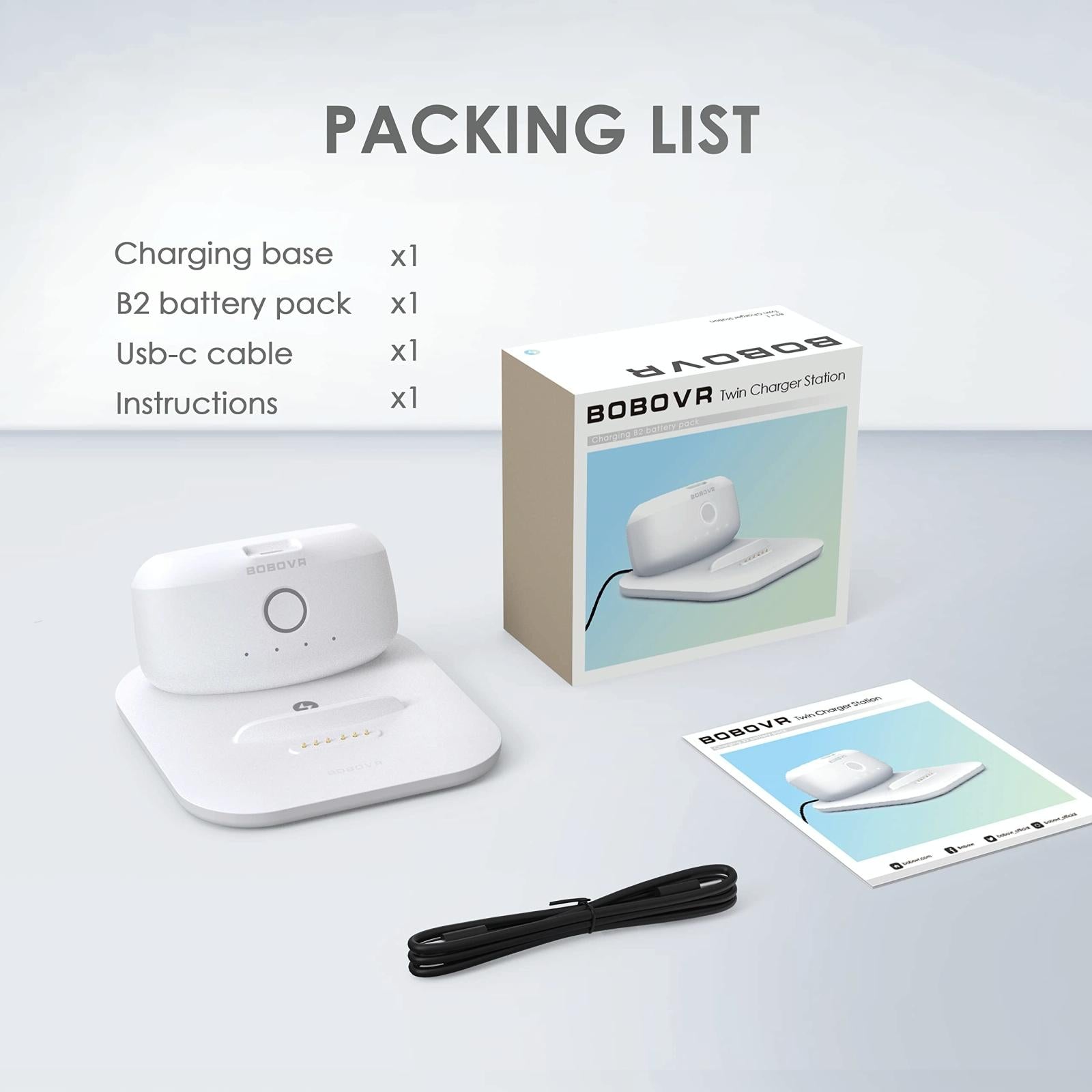 Quest 3 Head Strap Charger With Magnetic Dock For B2 Battery Pack-1915197216797102085