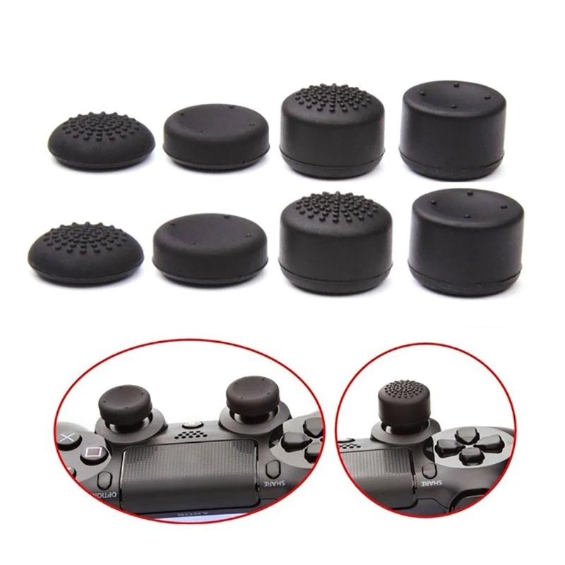 8-Piece Silicone Joystick Cap Set For Ps5 / Ps4 - Black-1969996401656074241