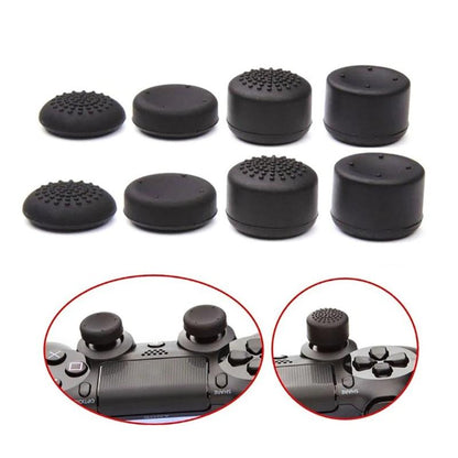 8-Piece Silicone Joystick Cap Set For Ps5 / Ps4 - Black-1969996401656074241