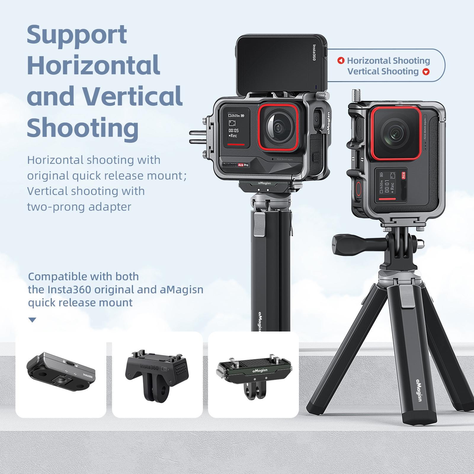 Metal Rabbit Cage Protective Frame For Insta360 Ace Pro / Ace Amagisn-1915197476332244997