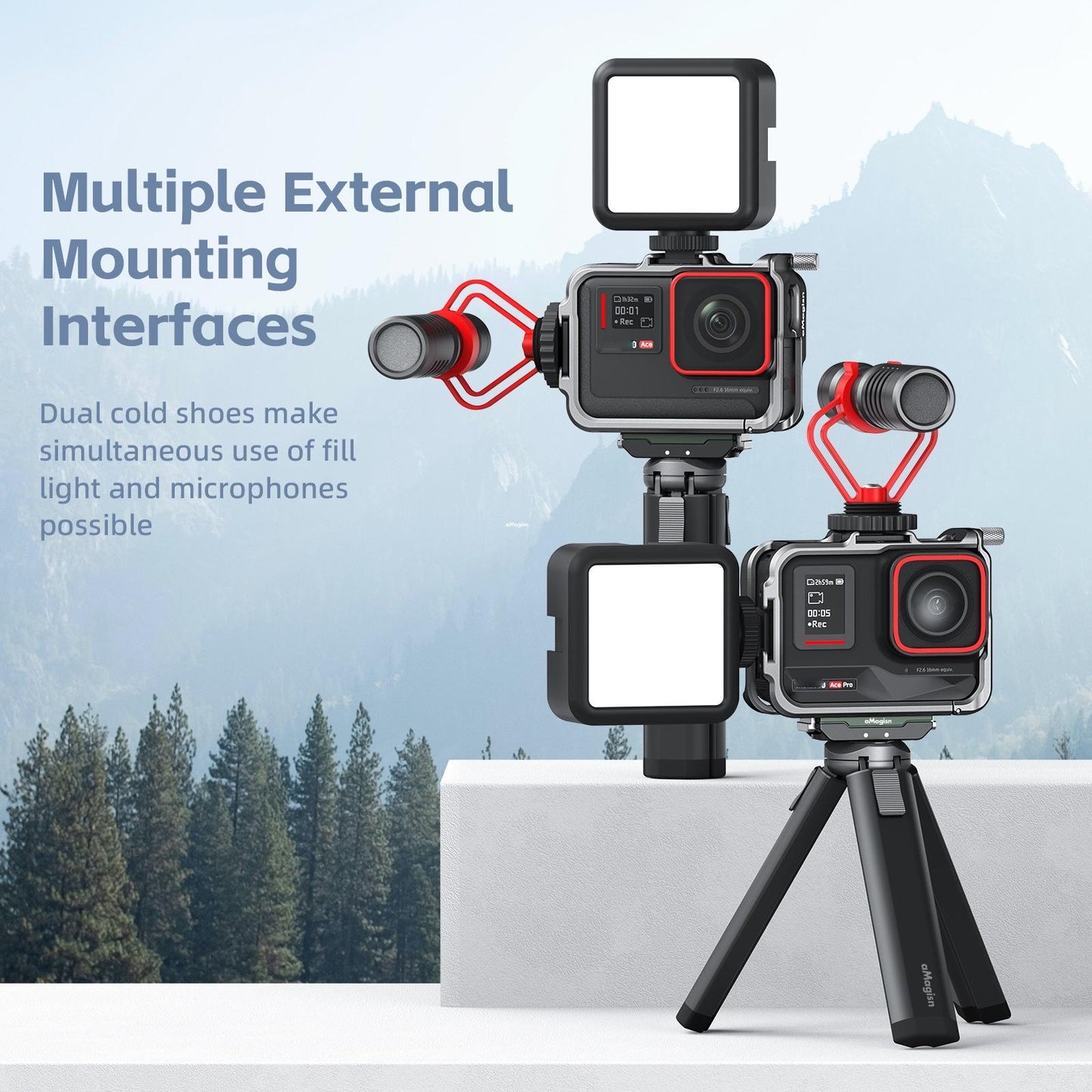 Metal Rabbit Cage Protective Frame For Insta360 Ace Pro / Ace Amagisn-1915197476332244998