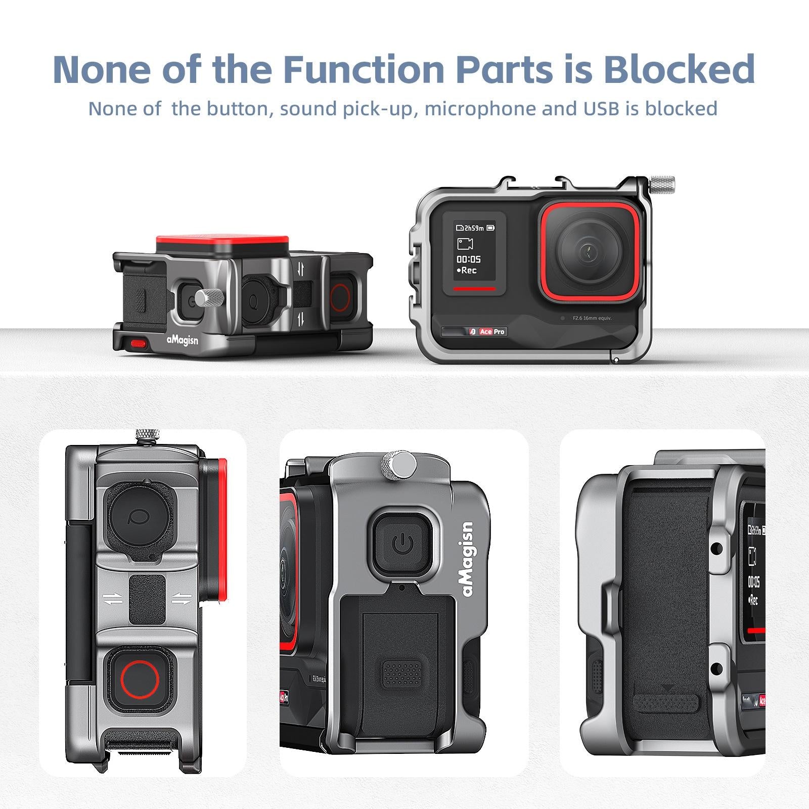 Metal Rabbit Cage Protective Frame For Insta360 Ace Pro / Ace Amagisn-1915197476332245000