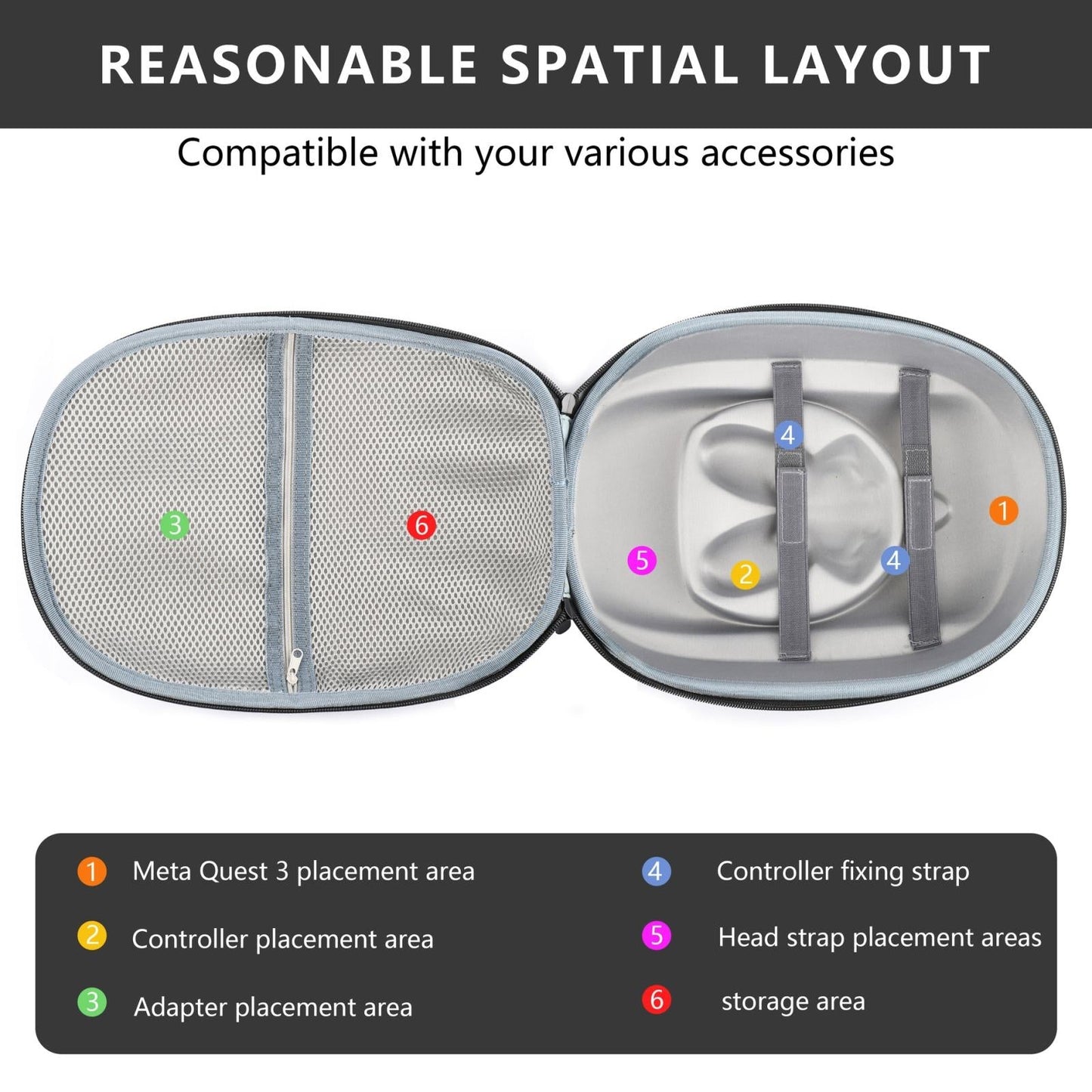 Meta Quest 3 Vr Storage Bag - Compact And Durable-1964932204672978948