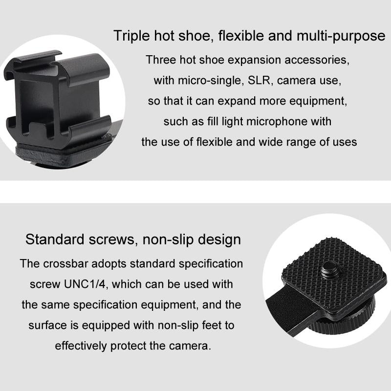Aluminum Flashlight Bracket For Multifunctional Shoe Base With 3 Hot Boots-1915196861149483016