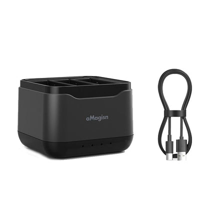 3-Slot Battery Charger Hub For Magisn - Compact & Efficient-1915197482262990848