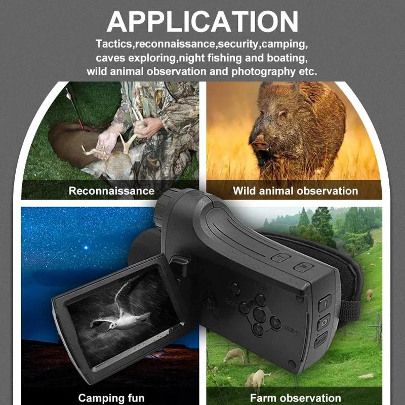 Digital Hunting Safety Camera With Handle And Hd Monitoring-1915198363251380228