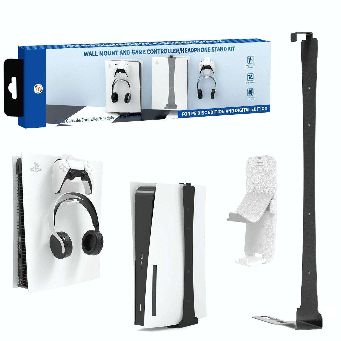 Wall Bracket Storage Hook For Ps5 Game Console-1915198243218788358