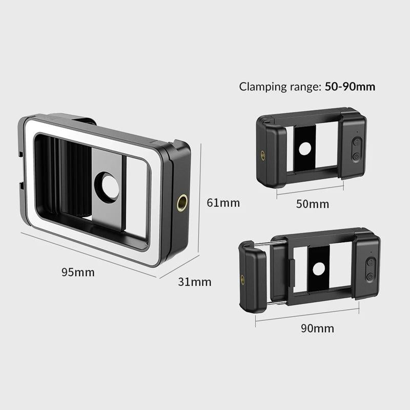 Universal Phone Clip With Multifunctional Fill Light - 1 / 4 & M17 M37 Thread Interface-1915198353189244932