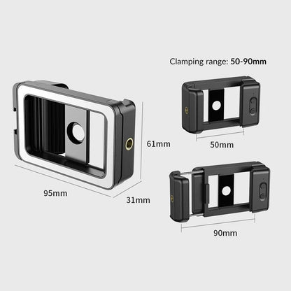 Universal Phone Clip With Multifunctional Fill Light - 1 / 4 & M17 M37 Thread Interface-1915198353189244932