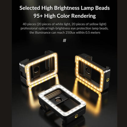 Universal Phone Clip With Multifunctional Fill Light - 1 / 4 & M17 M37 Thread Interface-1915198353189244934