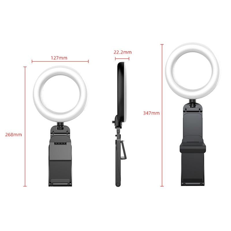 Desktop Ring Fill Light With Multi-Function Bracket - 3000-6500K-1915198263775072265