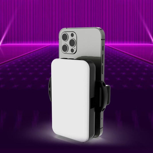 Foldable Rgb Fill Light With Phone Clip & Cold Shoe Interface-1964932340534874113