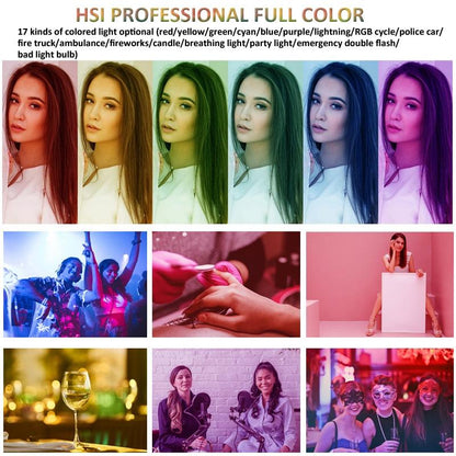 Foldable Rgb Fill Light With Phone Clip & Cold Shoe Interface-1964932340534874114