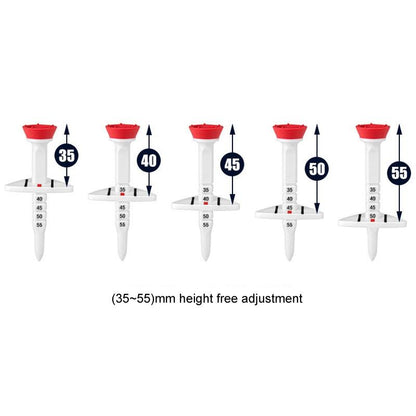 Adjustable Golf Tee Set - 4Pcs / Box - 77Mm Length - Aiming Assist-1915198302429777923