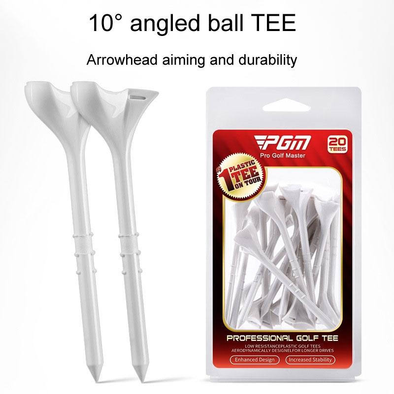 20-Pack Golf Ball Tees With 10-Degree Angled Spike-1915197518082347011