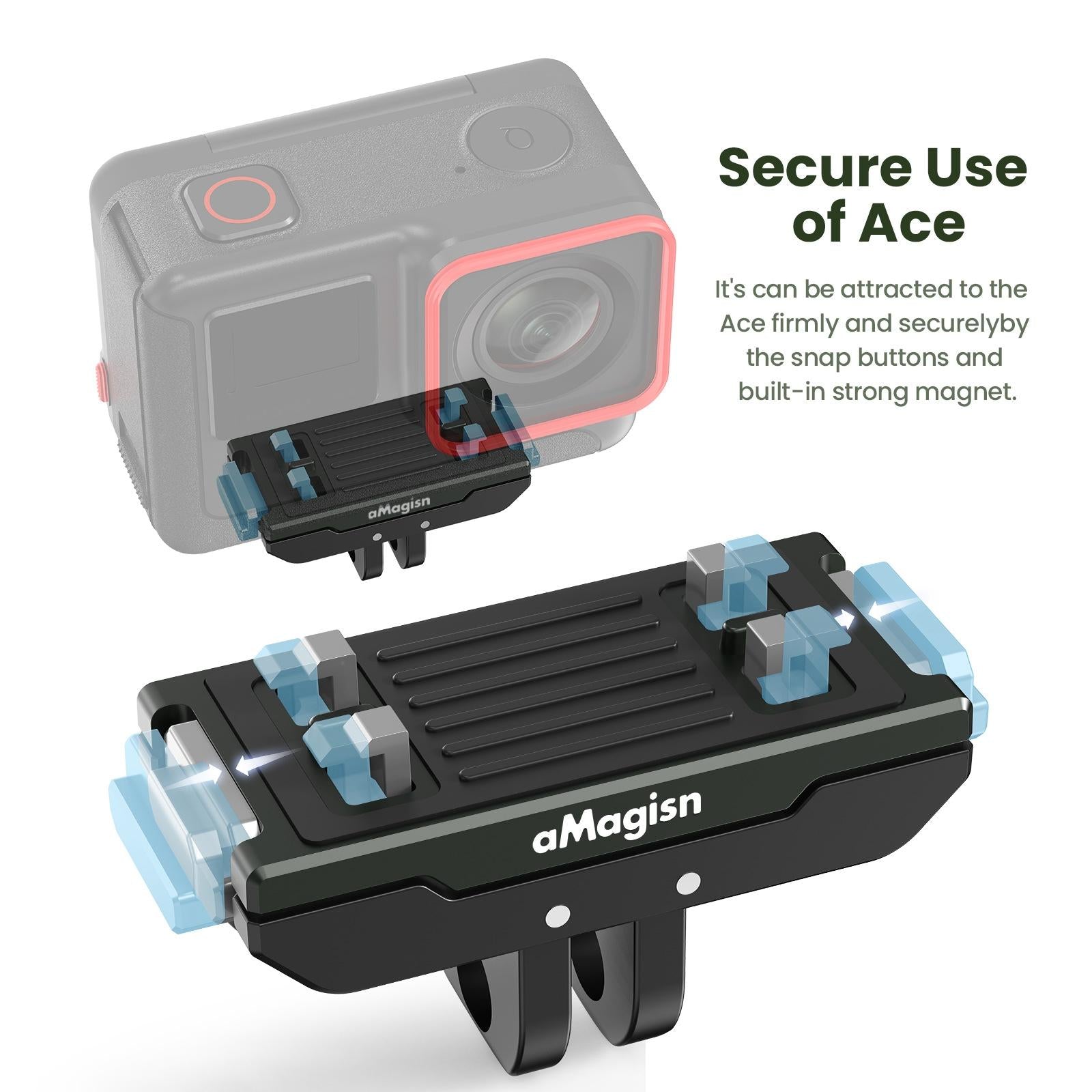 Amagisn Magnetic Quick Release For Insta360 Ace Pro Sports Camera-1915197671501598727