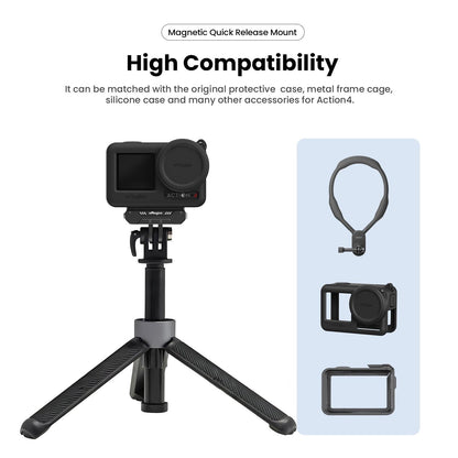 Quick Release Magnetic Camera Mount For Dji Action 4 / 3 - Amagisn-1915197105161506824