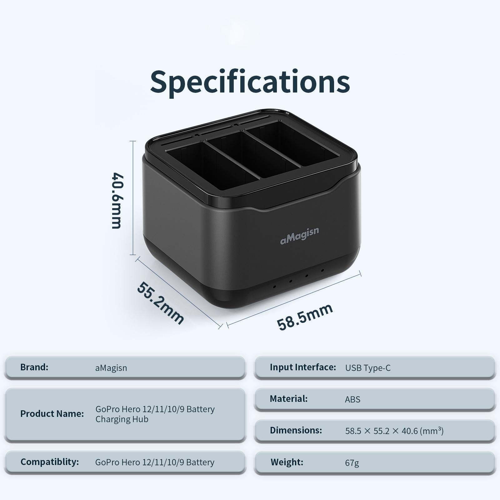 Gopro Hero Battery Charger Seat - Amagisn-1915198079003398145