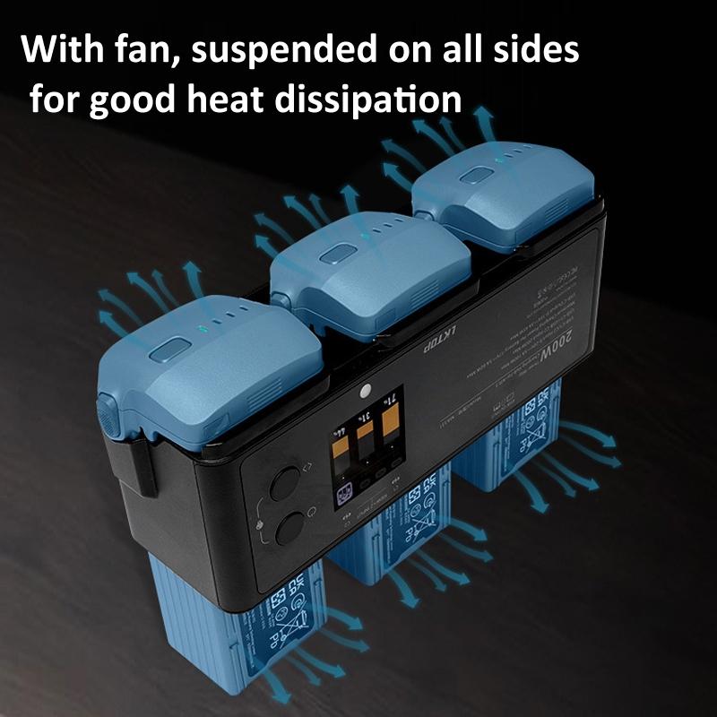 Smart Flight Battery For Dji Air 3 With 3-Channel Charging Manager - 200W-1915197672768278532