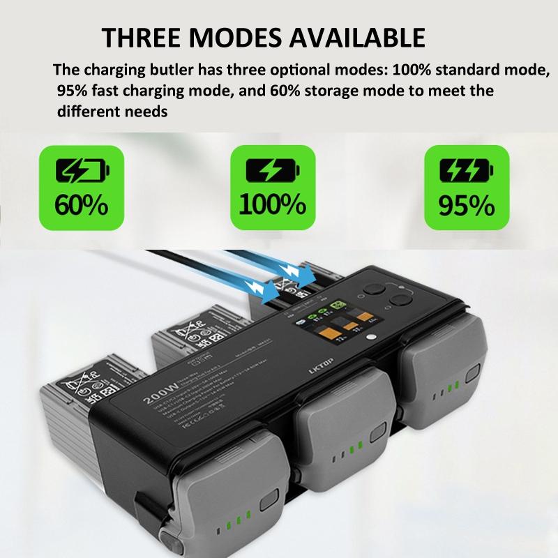Smart Flight Battery For Dji Air 3 With 3-Channel Charging Manager - 200W-1915197672768278533