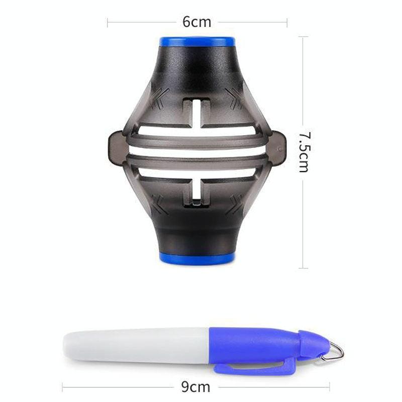 360-Degree Rotatable Golf Ball Scriber With 2 Pens - Draw Five Lines-1964932186717163522