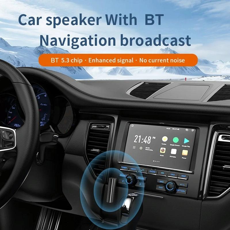 Wireless Car Audio Adapter With Bluetooth 5.3 And Tf Playback-1915198249480884227