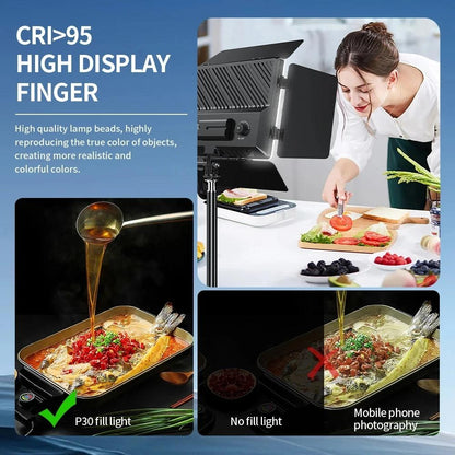 20W Dual Temperature Photography Fill Light Set-1964932337724690441