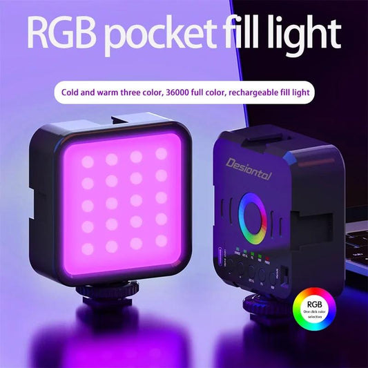 Portable Rgb Fill Light For Handheld Photography-1915198364409008129