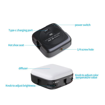 Portable V90 Led Fill Light For Mobile Beauty Live Streaming-1915196853306134534