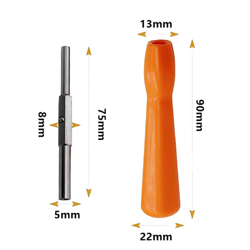 2-In-1 Disassembly Tool For Gba / Ngc / N64 / Sfc / Wii Consoles - 3.8Mm / 4.5Mm Screwdriver Socket-1915198289767174146