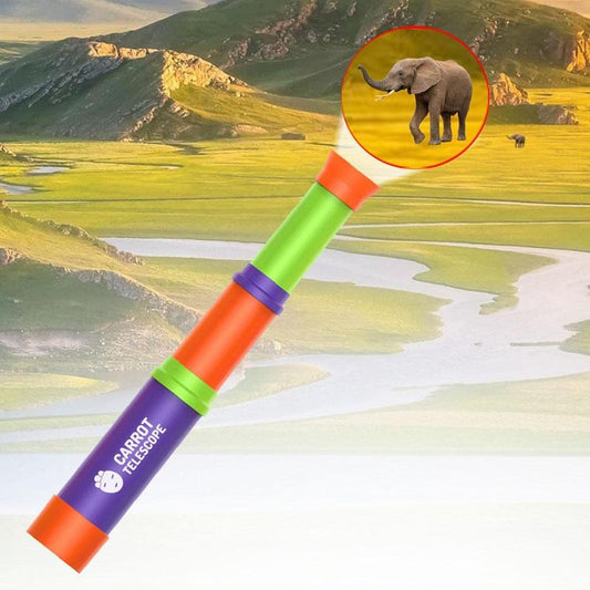 Retractable Focusing Telescope For Children - 8X Hd Random Colour-1915196960864866305