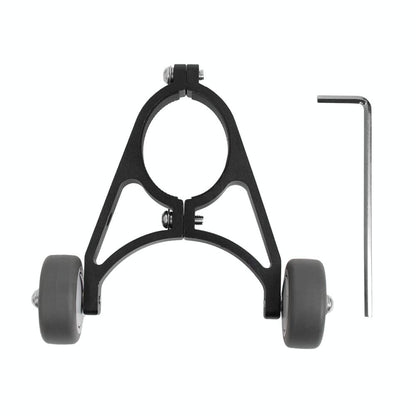 Foldable Auxiliary Wheel Bracket For Electric Scooters - Compatible With Xiaomi Ninebot And More - Black-1964932200717750272
