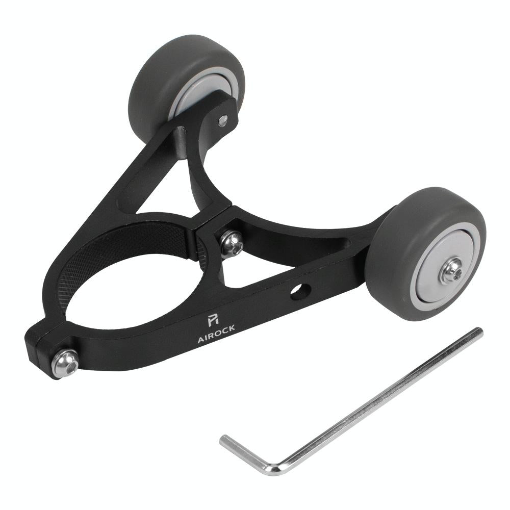 Foldable Auxiliary Wheel Bracket For Electric Scooters - Compatible With Xiaomi Ninebot And More - Black-1964932200717750279