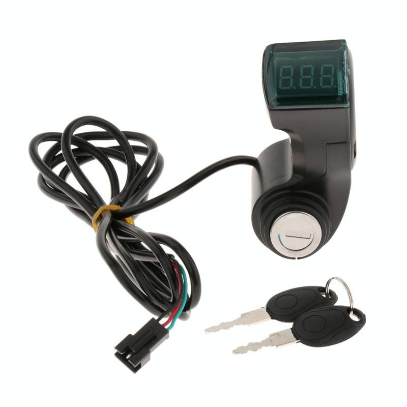 Ev Scooter Disconnect Switch With Digital Display And Keys - Black-1964932211165761538