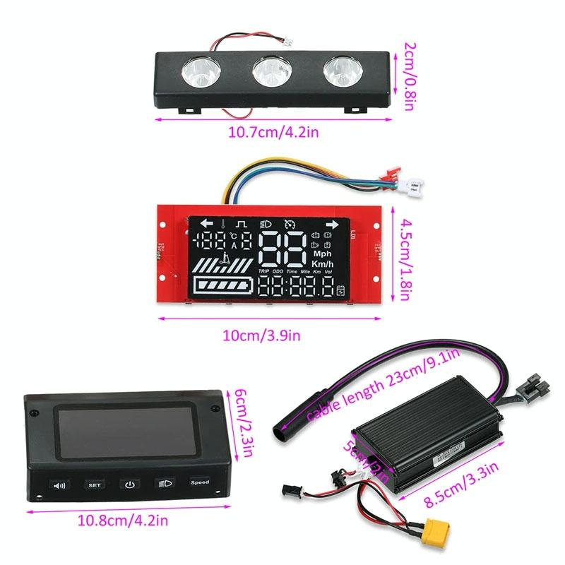 8 Electric Scooter Controller Display Kit For Kugoo S1 / S2 / S3 / Etwow - Black 8 Size-1964932233252966403