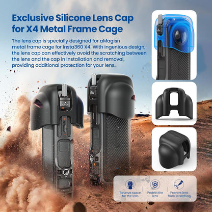 Amagisn Metal Protective Housing For Insta360 X4 - Quick Release-1915197776132706309