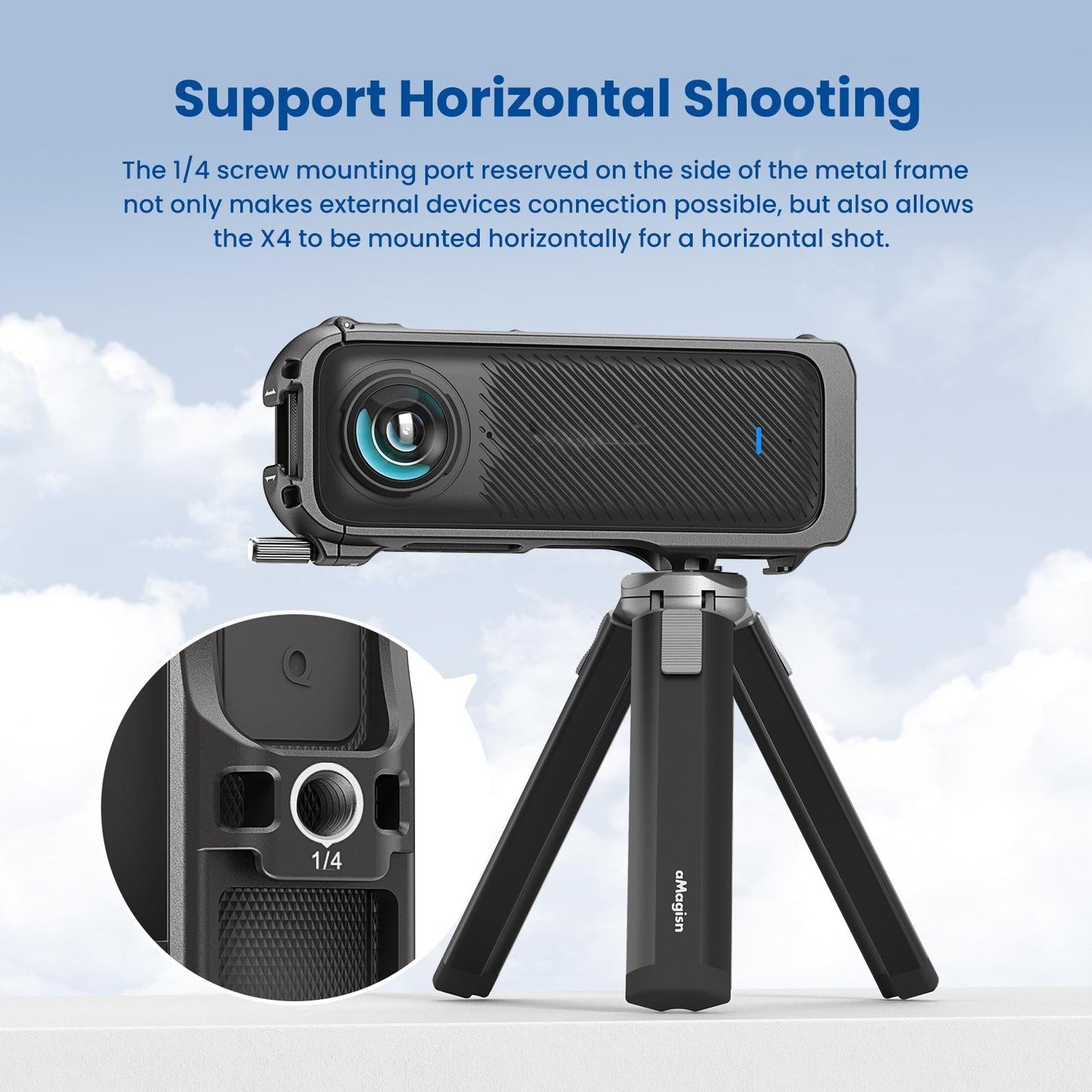 Amagisn Metal Protective Housing For Insta360 X4 - Quick Release-1915197776132706311