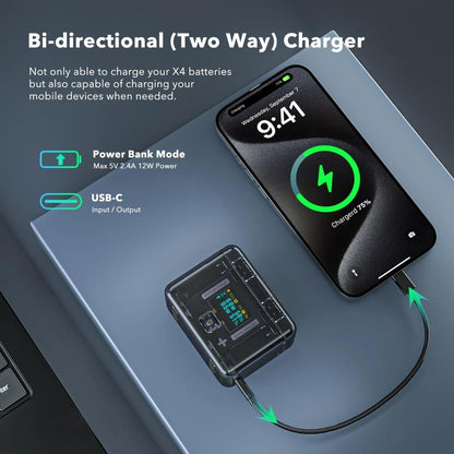 Smart Dual Charging Box For Insta360 X4 Camera-1964932314890899458